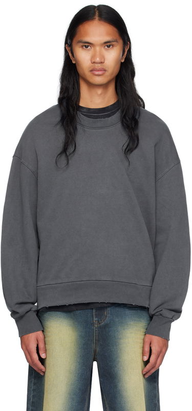 Džemper We11done We11done Wide Neck Sweatshirt Siva | WD-TH2-24-801-U-CH, 0
