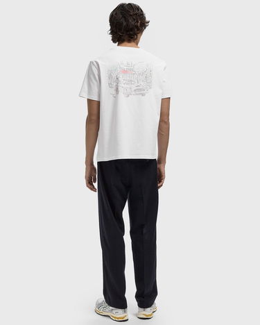 Majica kratkih rukava Edmmond Studios SAVILE ROW T-Shirt ART Foundation Print Bijela | 325-30-21000, 2