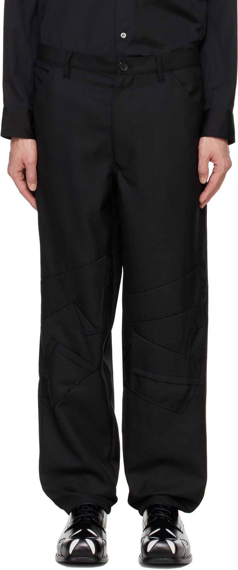 Hlače Comme des Garçons Gabardine Trousers Crna | FN-P004-051