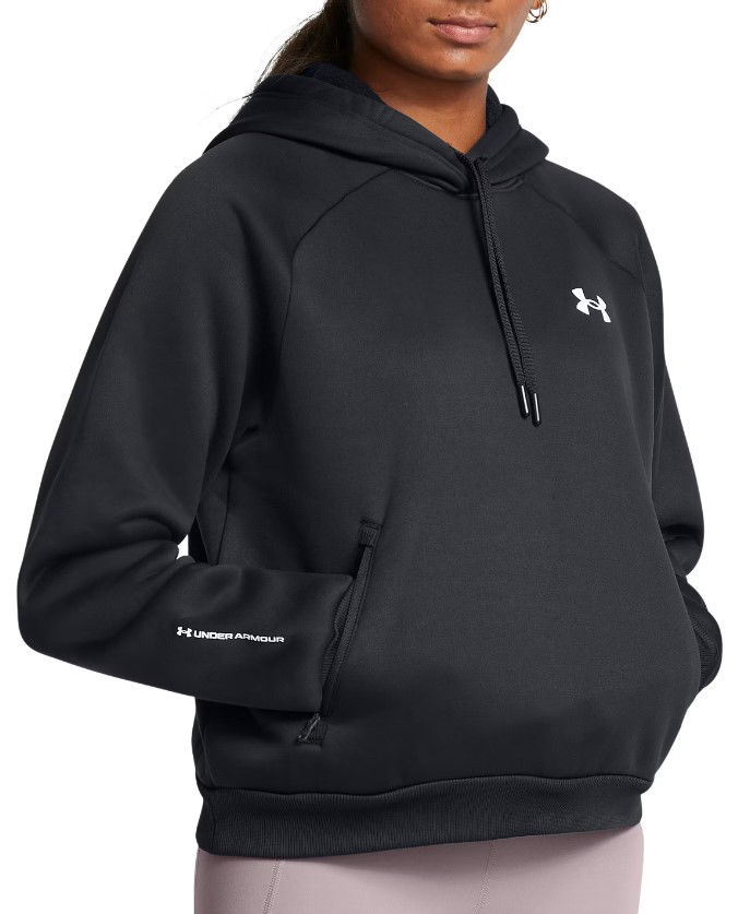 Dukserice Under Armour Hoodie Women's Fleece Crna | 1386504-001