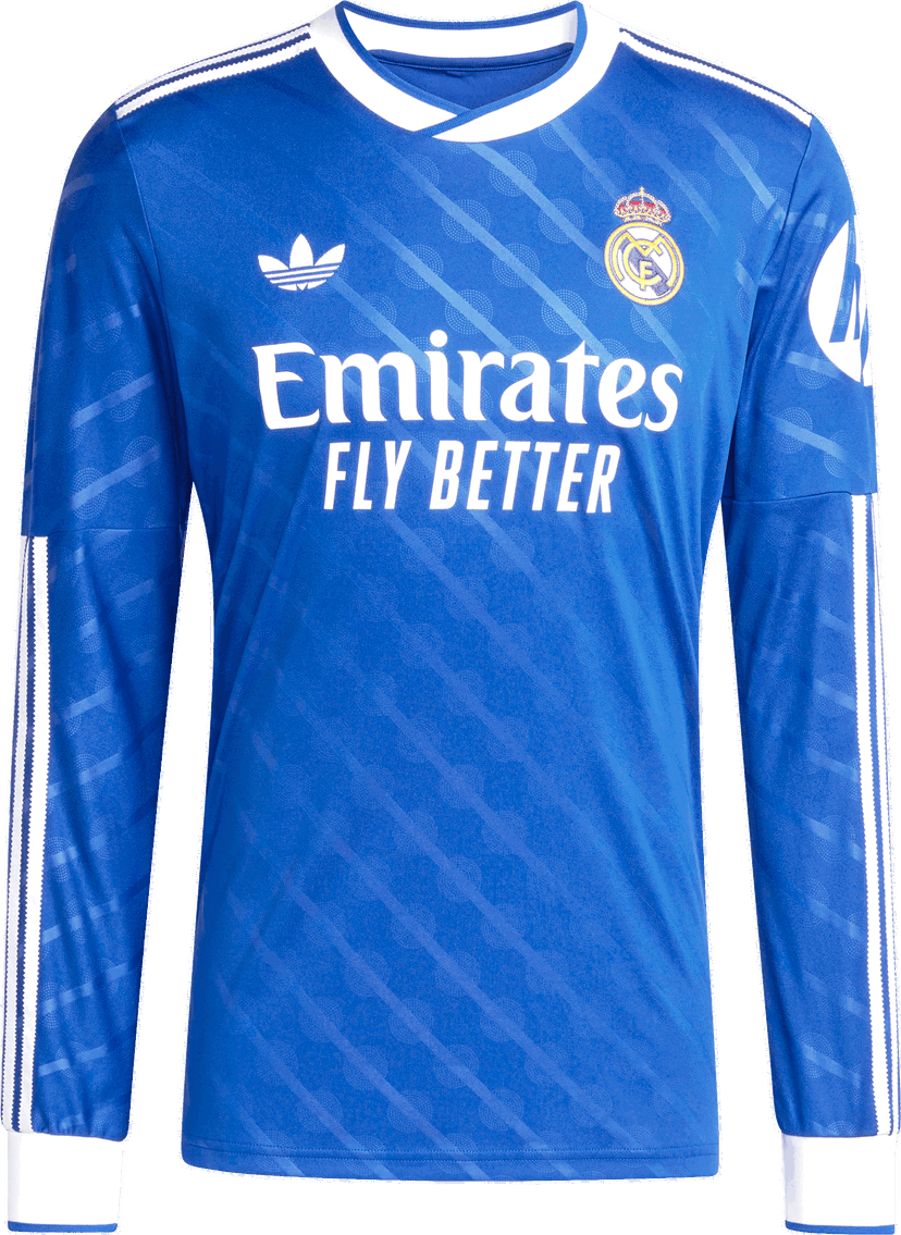 Dres adidas Originals adidas Originals Real Madrid Long Sleeve 3rd Jersey Plava | jw4054