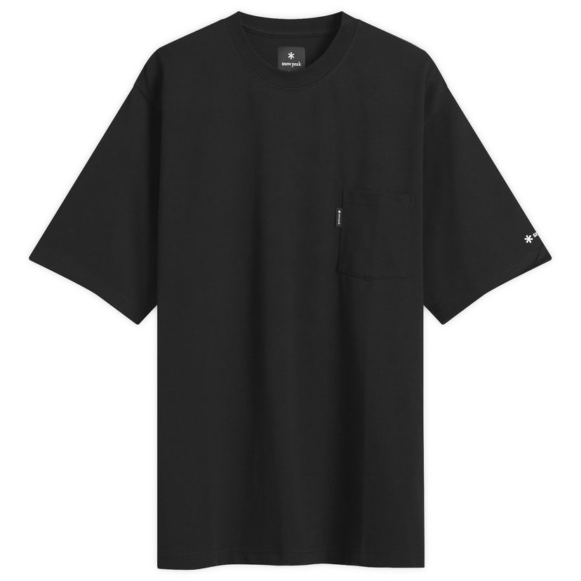 Majica kratkih rukava Snow Peak Pocket T-Shirt, Size Small, Snow Peak Crna | NSD-TS-25AU001-BLK