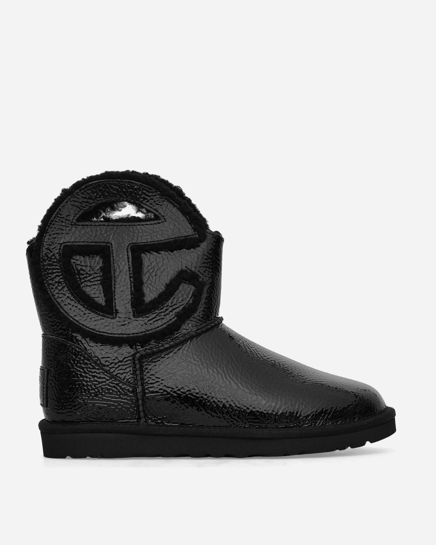 Tenisice i cipele UGG Telfar Logo Mini Crinkle Leather Boots Black Crna | 1155790 BLK, 1