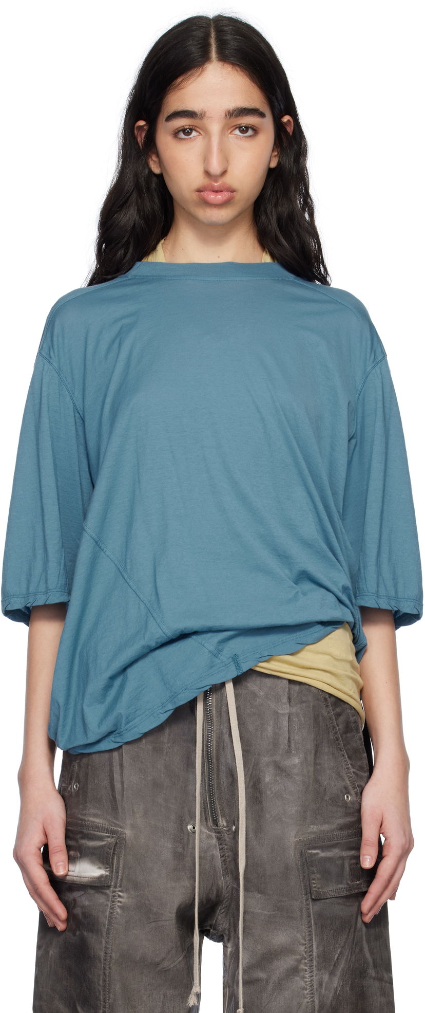 Majica kratkih rukava Rick Owens Rick Owens DRKSHDW Hollywood Walrus T-Shirt Plava | DS01E3201 BH