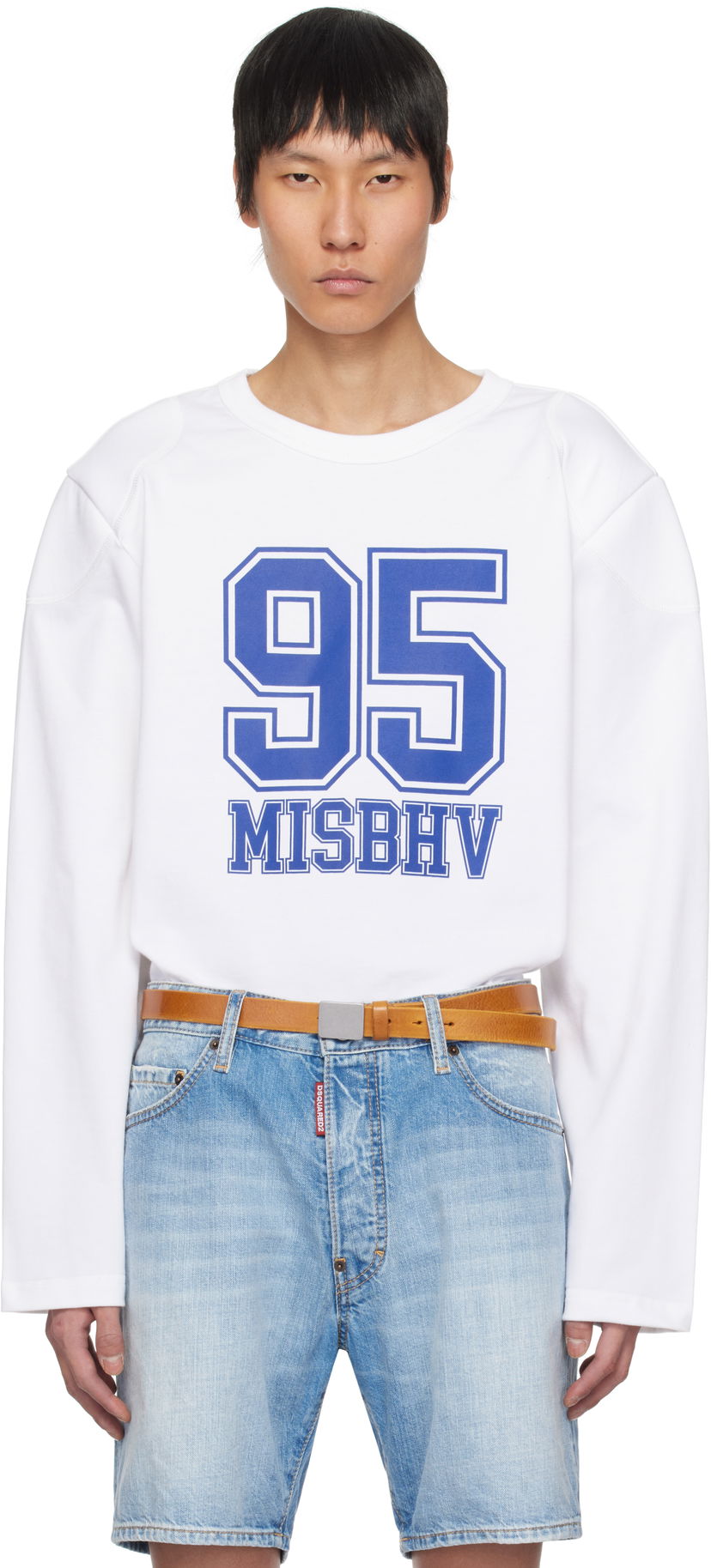 Džemper MISBHV MISBHV 95 Longsleeve T-Shirt Bijela | 250M158