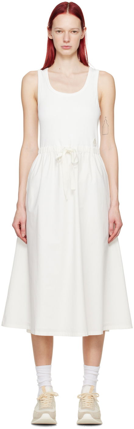 Haljina Moncler White Paneled Midi Dress Bijela | J10938I0002089AK6