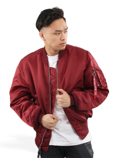 Bomber jakna Alpha Industries MA-1 Tamnocrvena | 100101 184