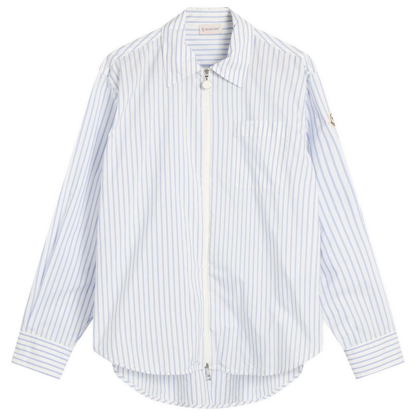 Košulja Moncler Moncler Striped Zip Shirt Plava | 2F000-16-598S1-F00