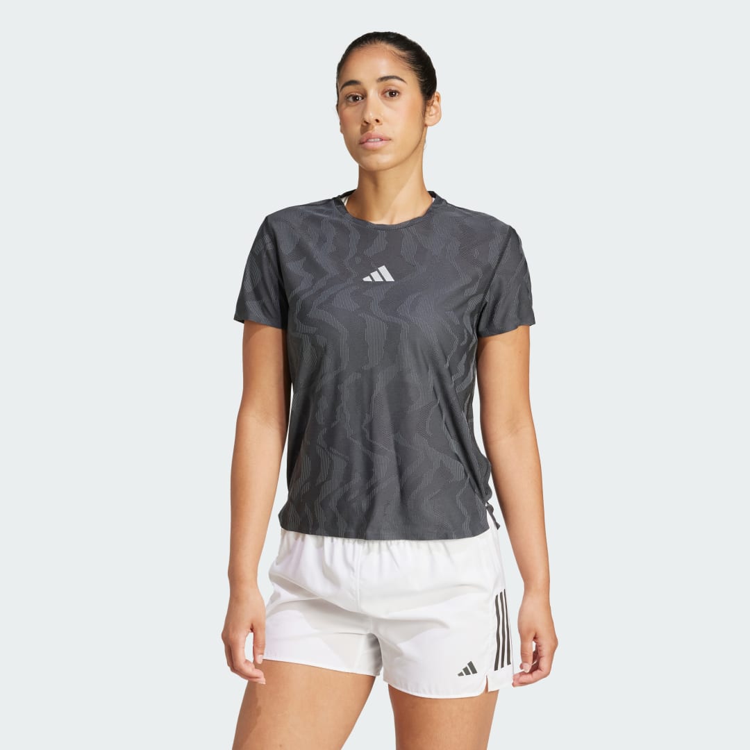 Majica kratkih rukava adidas Performance Ultimate Running Engineered Tee Siva | JD6455, 0