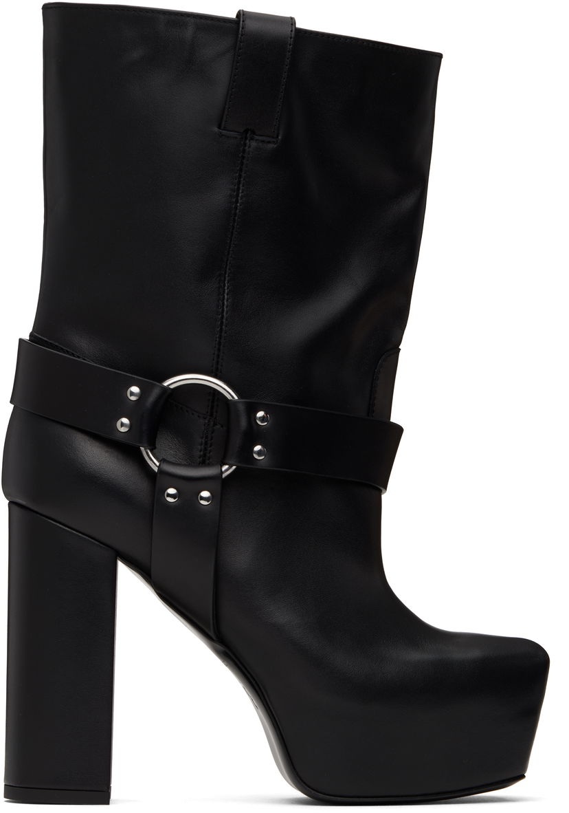 Odjeća R13 R13 Sid Heeled Harness Boots Crna | R13S115-S001A