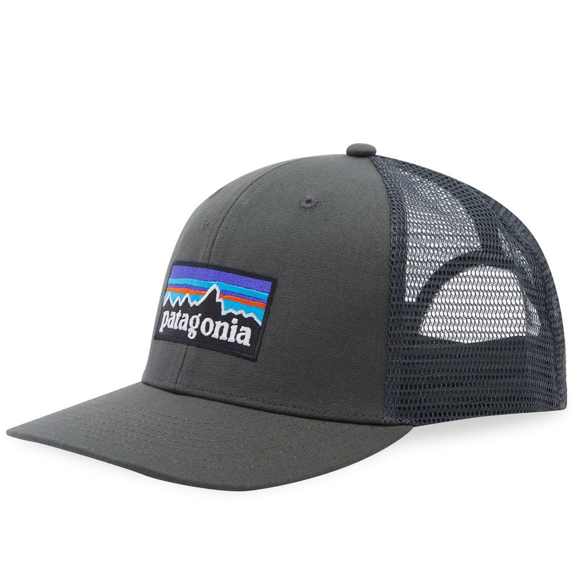 Kapa Patagonia P-6 Logo Trucker Cap Siva | 38289-FGE