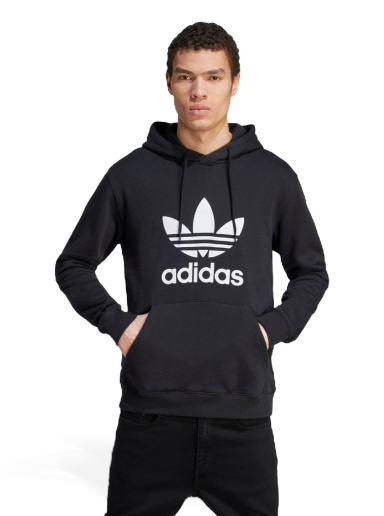 Dukserice adidas Originals Adicolor Classics Trefoil Hoodie Crna | IM4489