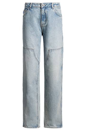 Jeans BOSS Baggy Fit Rigid Denim Jeans Plava | 50531711