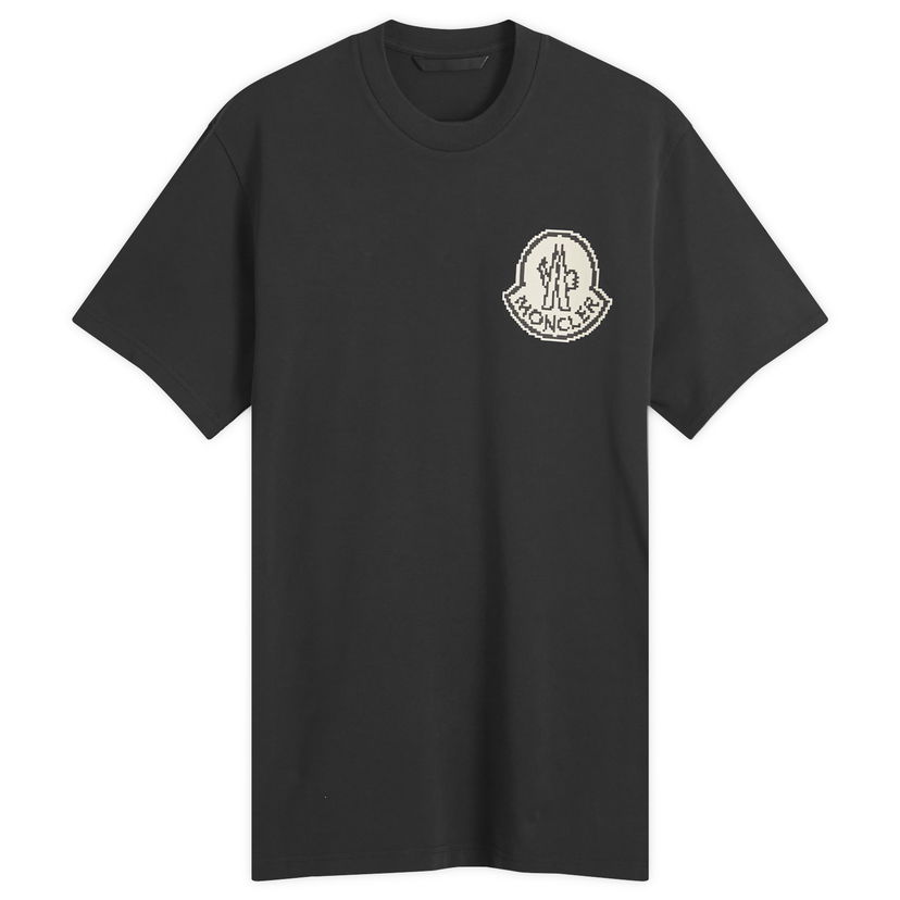 Majica kratkih rukava Moncler Pixel Logo T-Shirt Crna | 8C000-83927-04-998