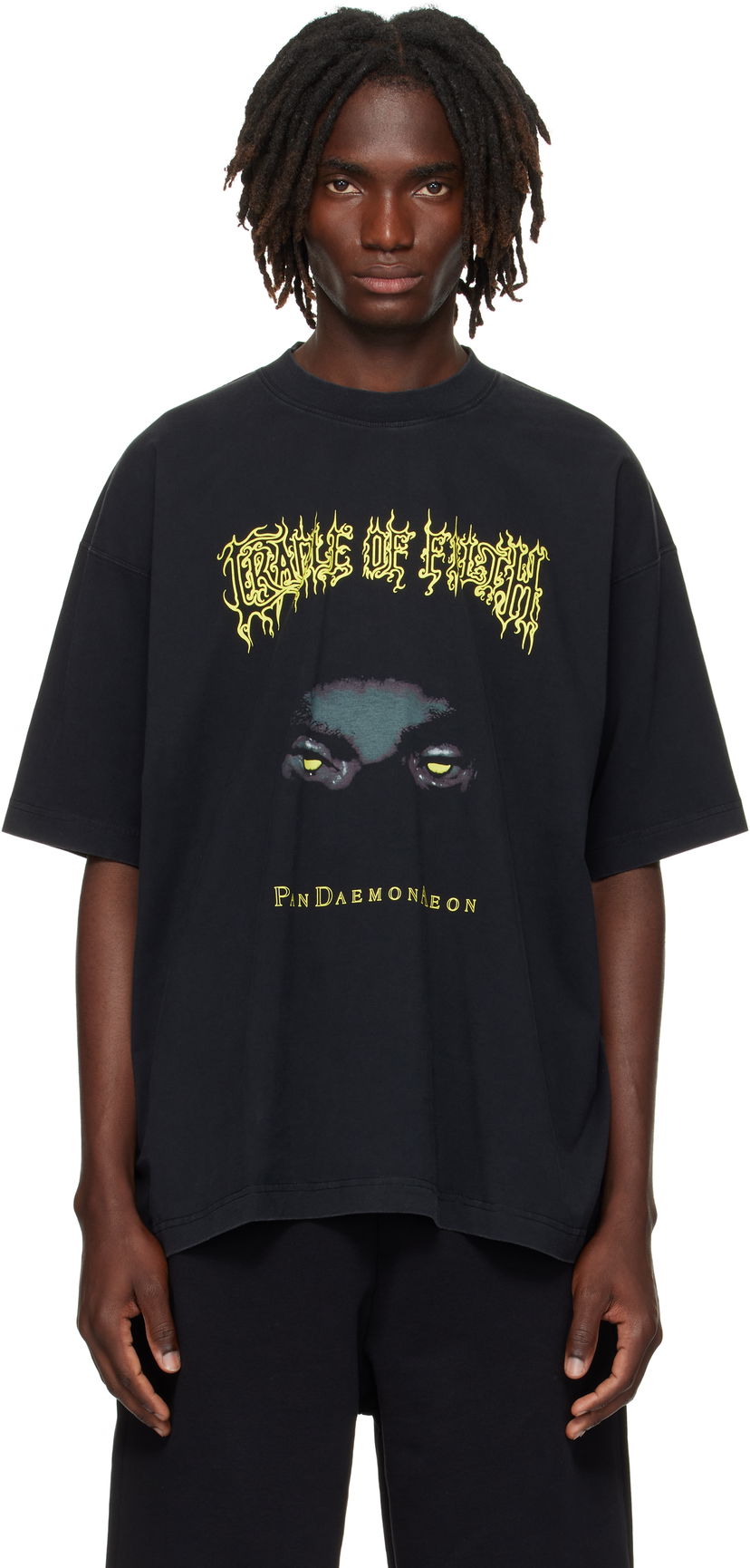 Majica kratkih rukava VETEMENTS Vetements Cradle of Filth Pandaemonaeon Oversized T-Shirt Crna | UCF76TR550B