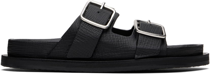Odjeća Studio Nicholson Studio Nicholson Denver Leather Sandals Crna | DENVER SNW - 1652
