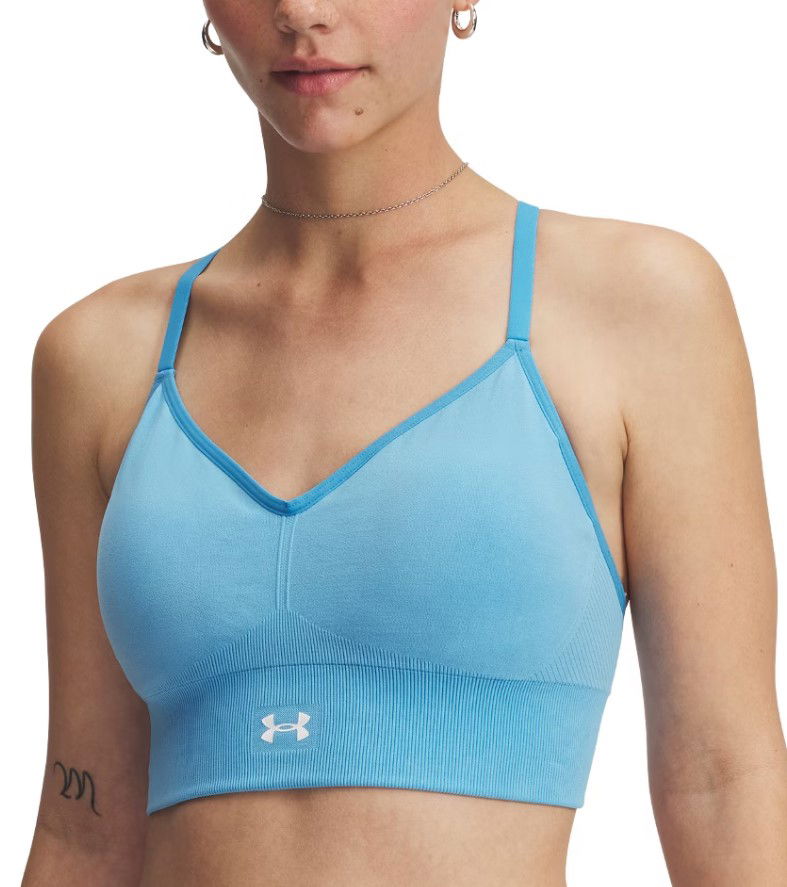 Grudnjak Under Armour Under Armour Vanish Seamless Washed Low Bra Plava | 1388111-452