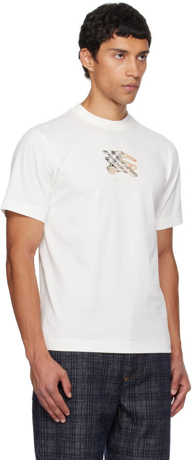 Majica kratkih rukava Burberry Burberry EKD Check Cotton T-Shirt Bijela | 8116170, 1