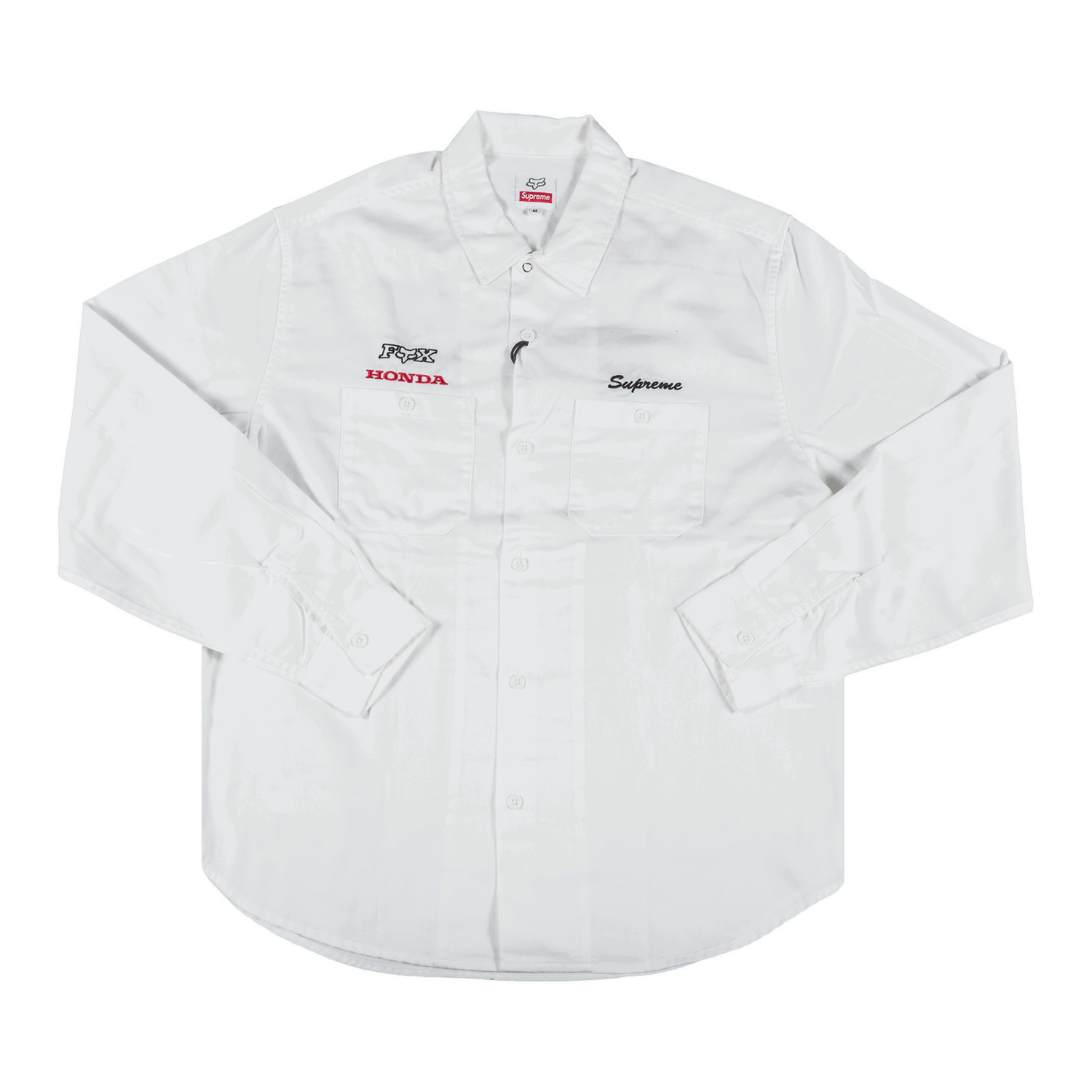 Košulja Supreme Honda Fox Racing x Work Shirt Bijela | FW19S25 WHITE, 0