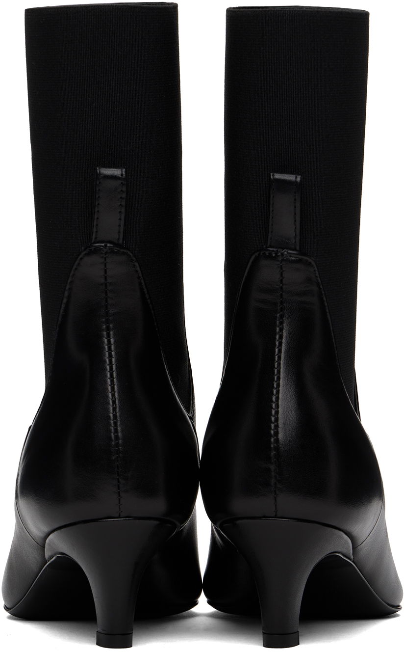Haljina TOTEME TOTEME 'The Mid Heel' Leather Boots Crna | 214-907-813, 1