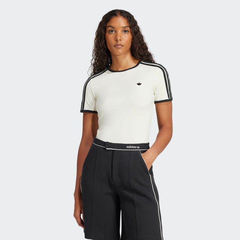 Majica kratkih rukava adidas Originals Premium 3-Stripes Cali T-Shirt Bijela | JD5467