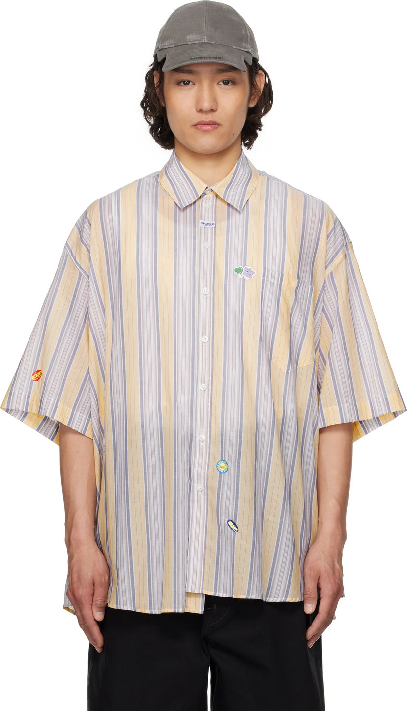 Košulja Martine Rose Martine Rose Cotton Stripe Shirt Žuta | 440WS21306