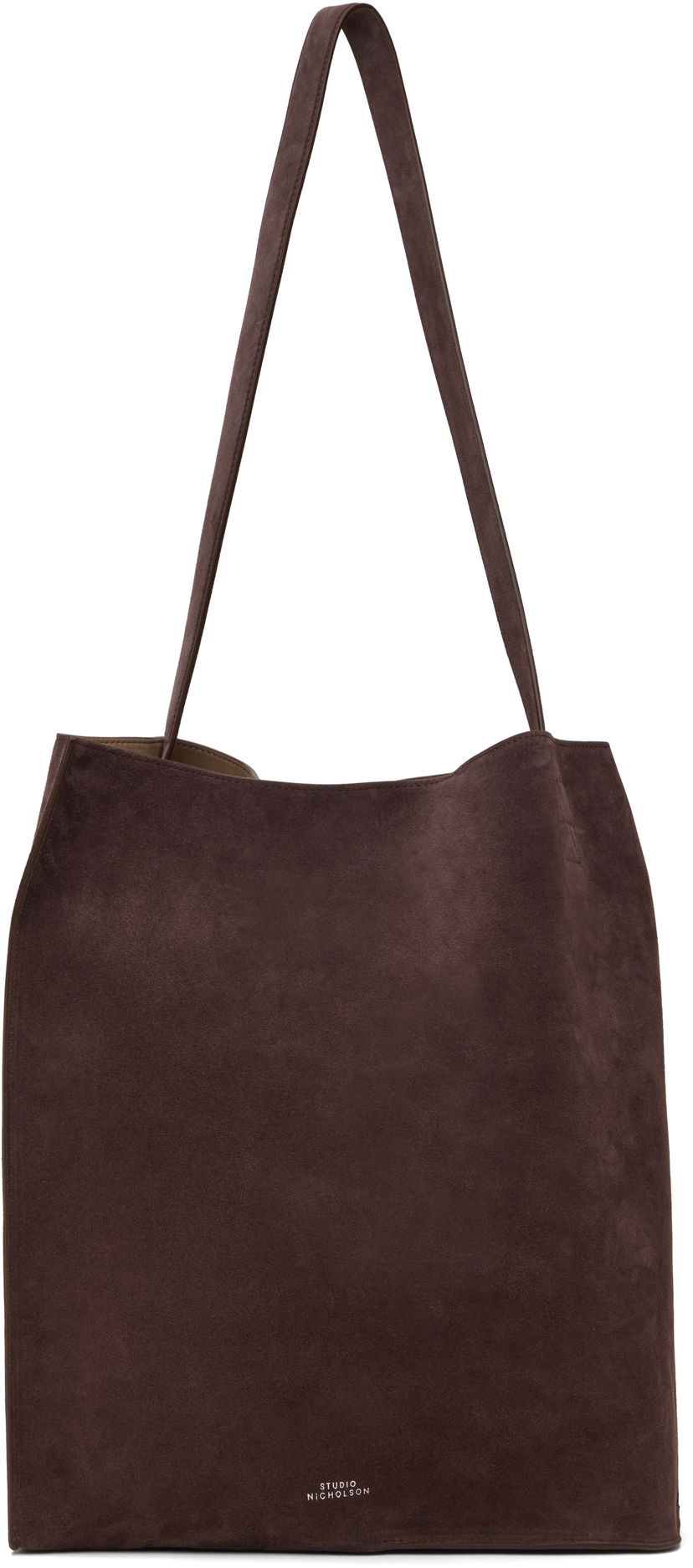 Tote bag Studio Nicholson Studio Nicholson Doublet Type 2 Suede Tote Bag Smeđa | DOUBLET TYPE 2 SN - 755