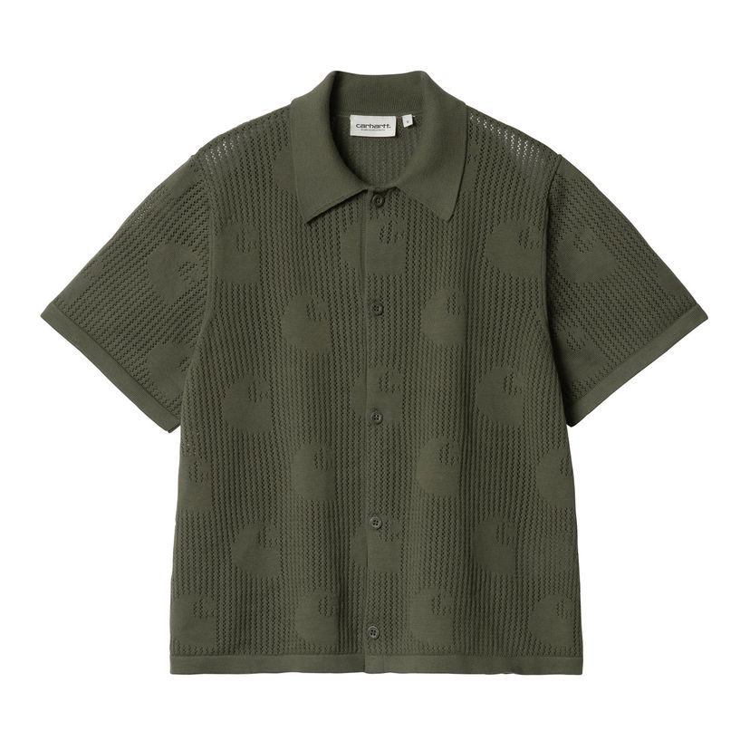 Košulja Carhartt WIP Carhartt WIP Women's Short Sleeve Knitted Polo Shirt Zelena | I034541_9