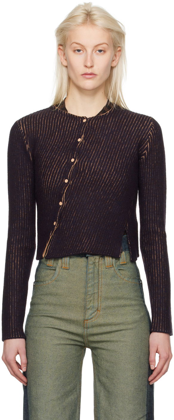 Džemper Eckhaus Latta Starling Cardigan Smeđa | 8050-EL-PS24-A -
