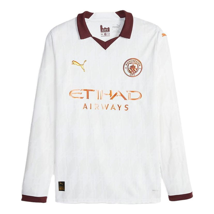 Dres Puma Manchester City Kids Away Jersey 23/24 Bijela | 770450-02