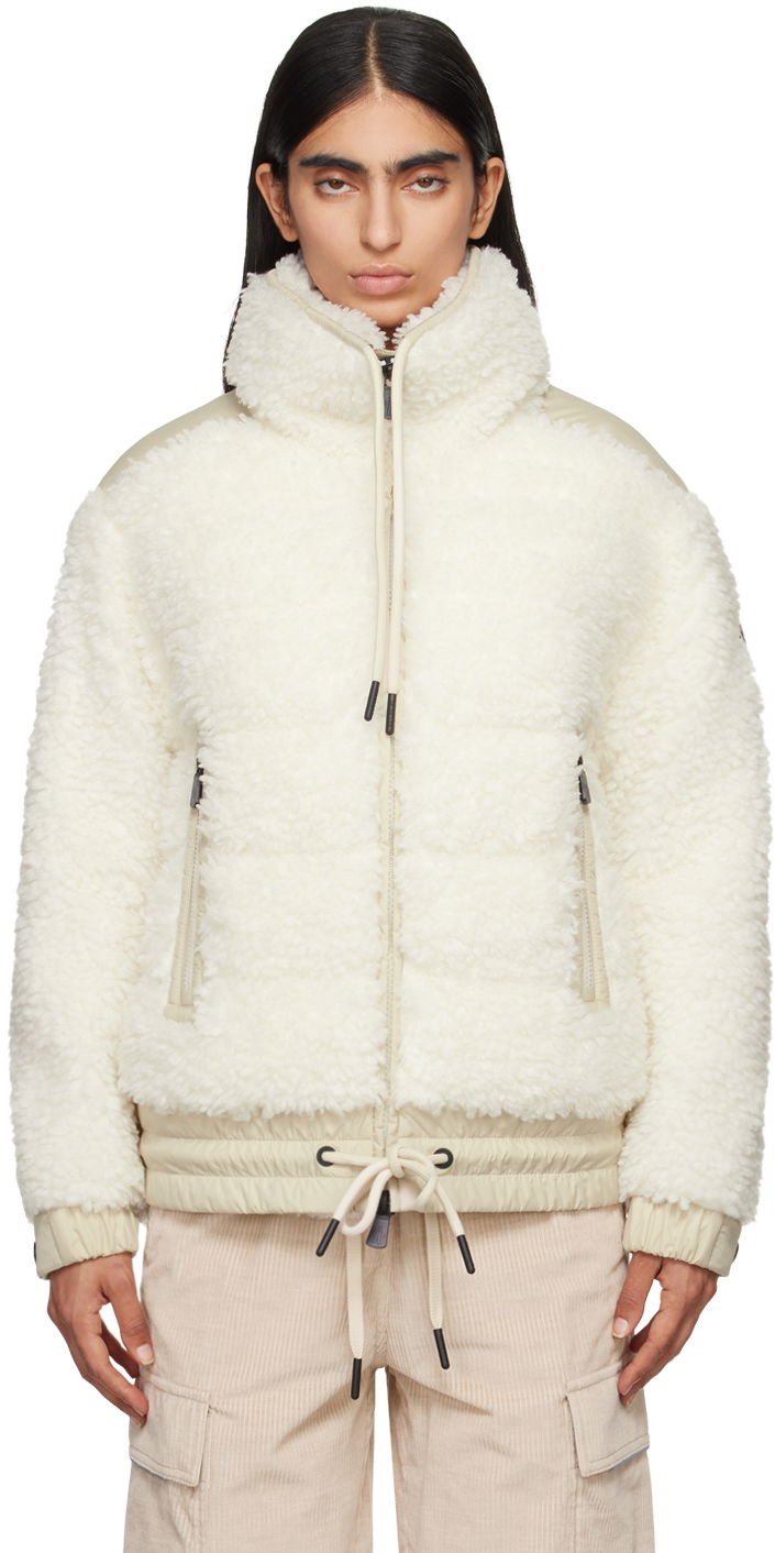 Jakna Moncler Moncler Grenoble Teddy Faux-Shearling Down Jacket Bijela | J20988G00023899A9