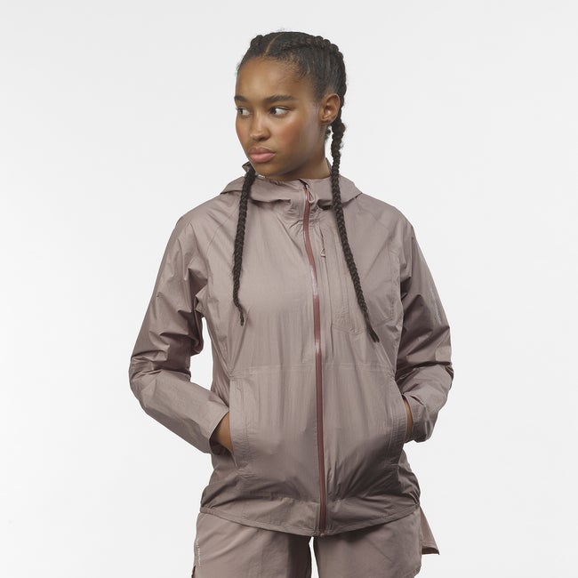 Vjetrovka Salomon Bonatti Waterproof Jacket Ljubičasta | LC2684700
