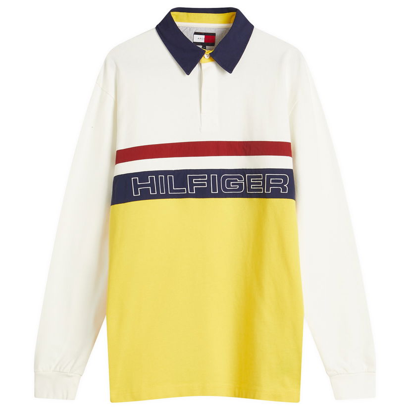 Polo majica Tommy Hilfiger Tommy Jeans Sailing Rugby Polo, Size Large Žuta | MN0MN00018ZH1
