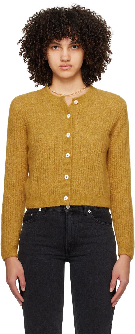 Džemper A.P.C. Milo Cardigan Žuta | WPABE-F22246