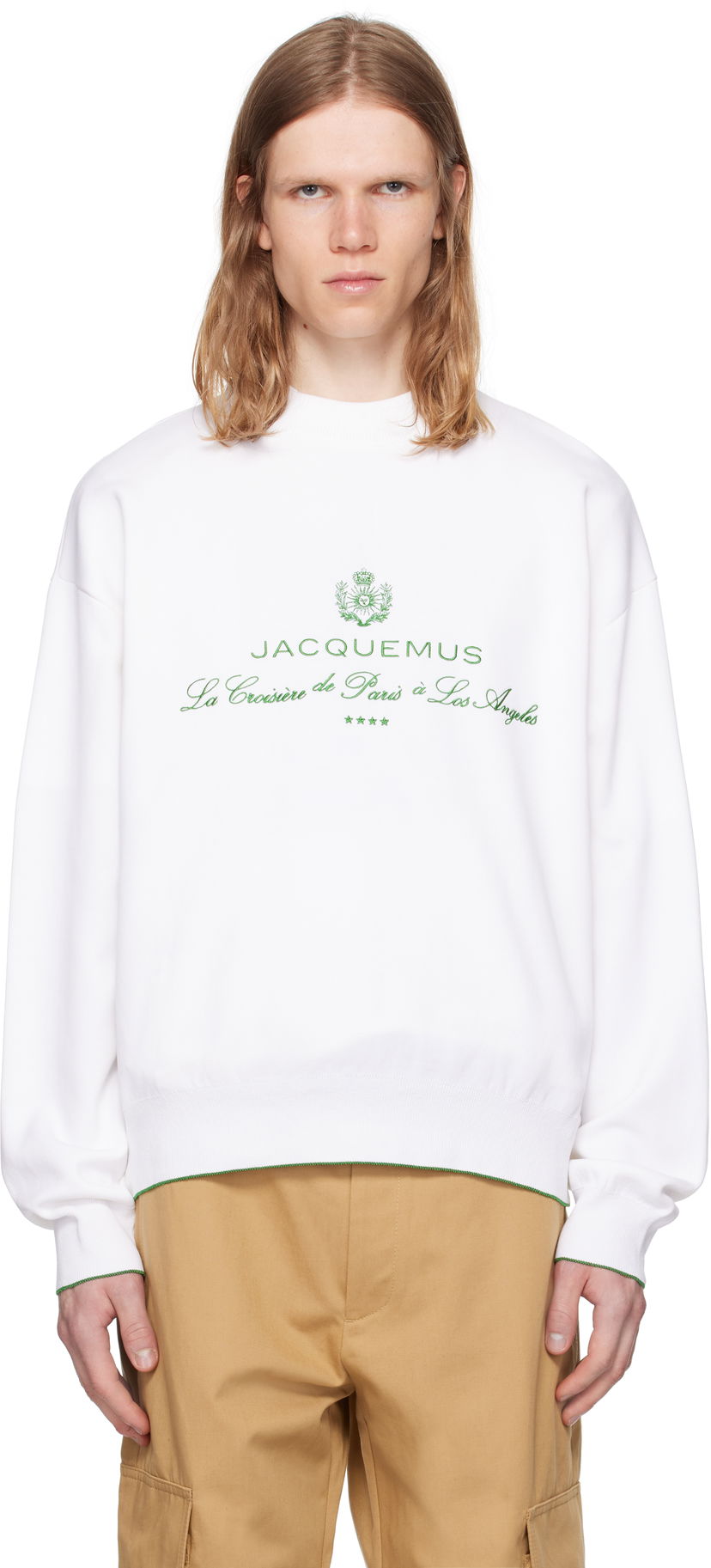 Dukserice Jacquemus Jacquemus La Croisière 'The Venice' Sweatshirt Bijela | 25E255KN544-2427