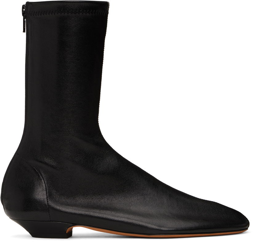 Tenisice i cipele Khaite Khaite Apollo Flat Ankle Boots Crna | F1082-836