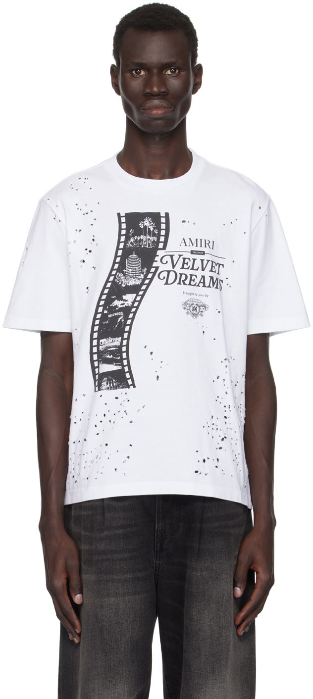 Majica kratkih rukava AMIRI Shotgun T-Shirt Bijela | AMJYTE1093