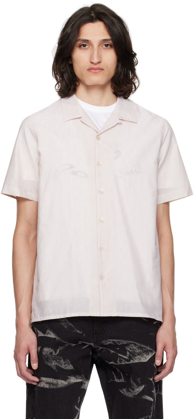 Košulja Paul Smith PS by Paul Smith Striped Casual Shirt Bež | M2R-114R-M21793-60