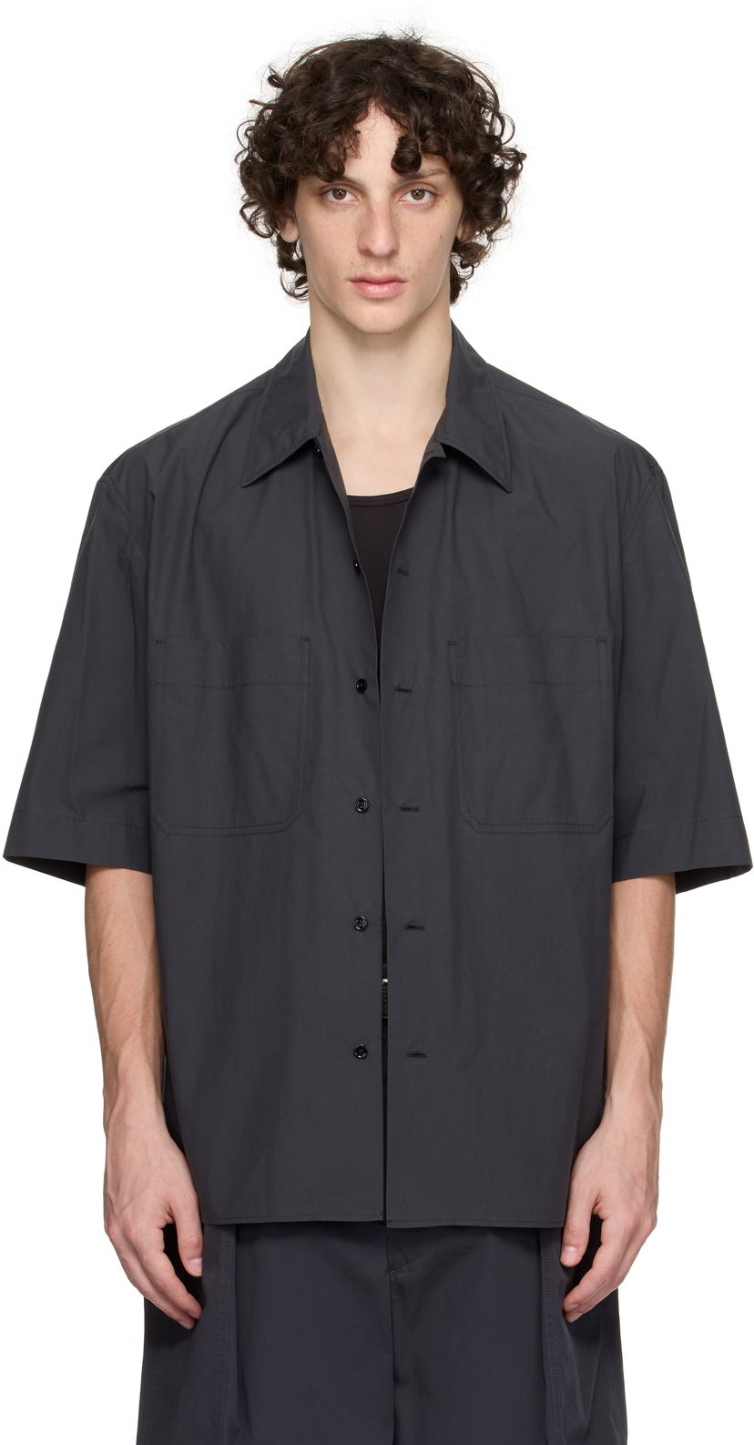 Košulja LEMAIRE Lemaire Convertible Shirt Crna | SH1175 LF1364
