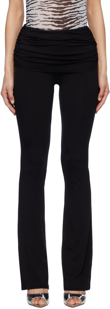 Tajice Miaou Miaou Alana Foldover Flare Trousers Crna | 1039TJBBLK, 0