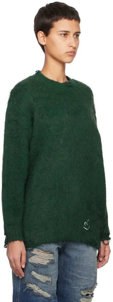 Džemper ADER ERROR Crewneck Distressed Sweater Zelena | BMADFWKT0304GN, 4