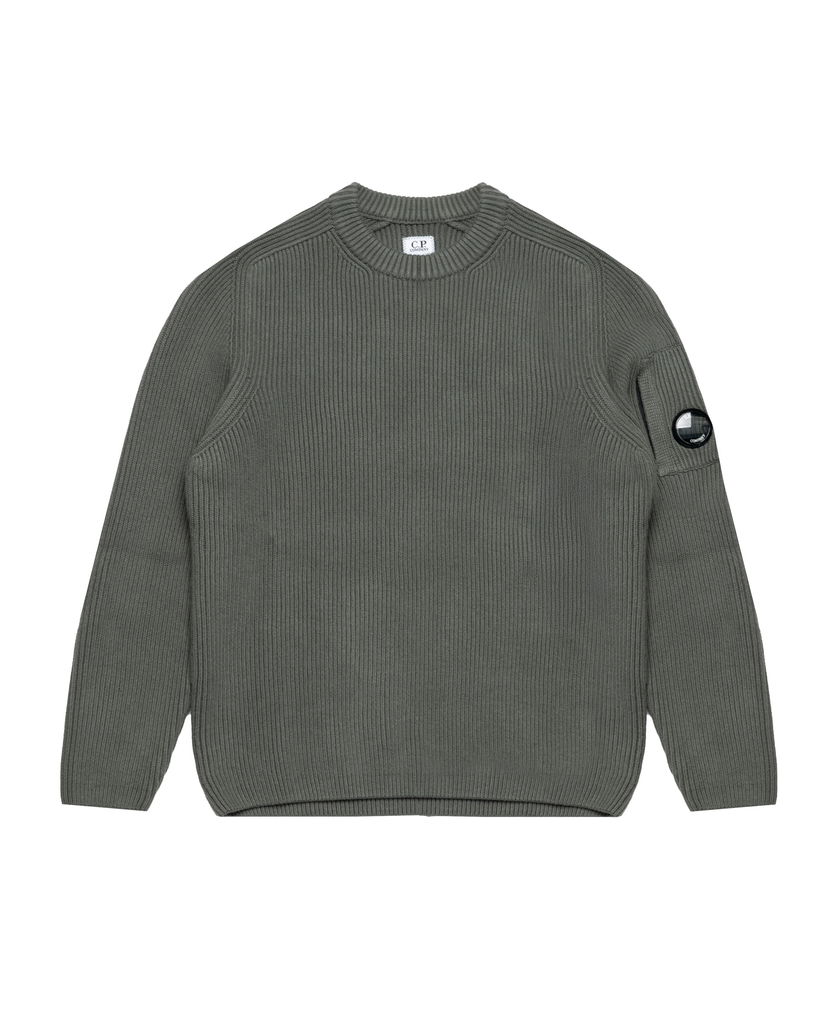 Džemper C.P. Company C.P. Company Knitted Crew Neck Sweater Zelena | 19CMKN015A006608A-921