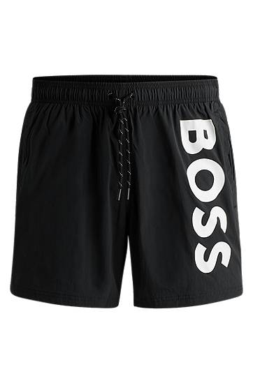 Kupaći kostimi BOSS BOSS Quick-Drying Swim Shorts with Contrast Logo Crna | 50514502