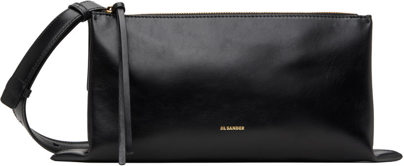 Torba za rame Jil Sander Jil Sander Empire Small Leather Shoulder Bag Crna | J07WD0051_P6569