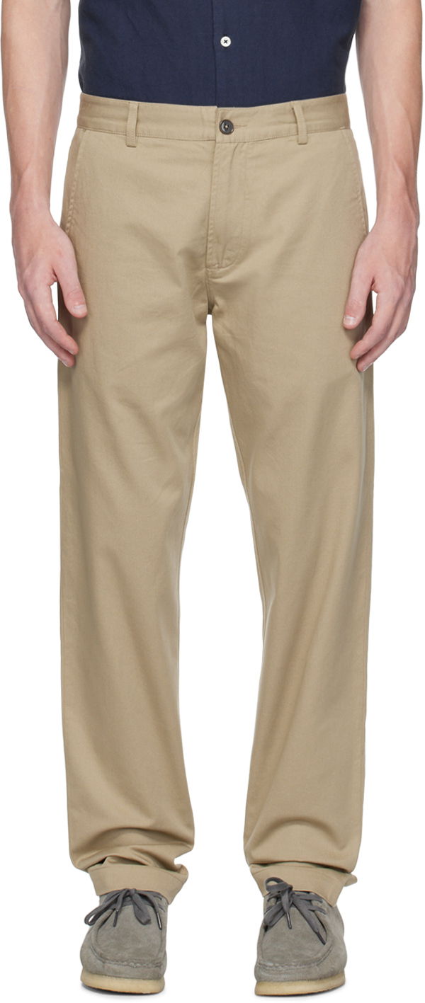 Hlače Universal Works Universal Works Aston Trousers Bež | 00130