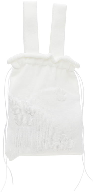 Gymsack Cecilie Bahnsen Cecilie Bahnsen Knit Drawstring Tote Bag Bijela | 1.24BAG45014 UTE BAG, 2