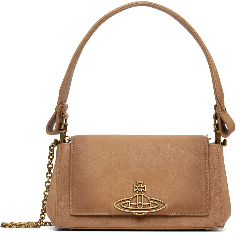 Torba za rame Vivienne Westwood Vivienne Westwood Hazel Medium Shoulder Bag Bež | 4602000LW-L00A8-