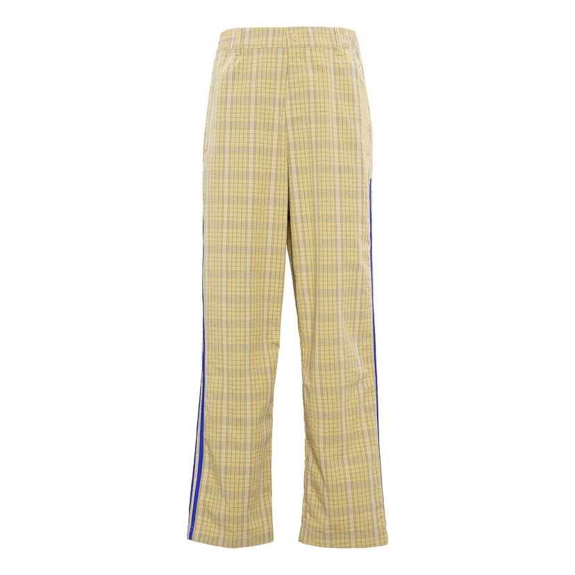 Hlače adidas Originals adidas Originals Plaid Loose Sports Pants Žuta | GN3797