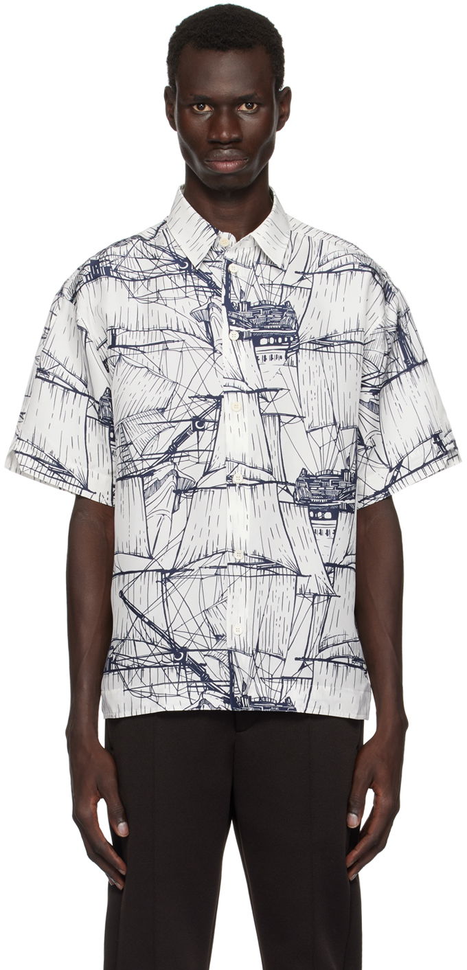 Košulja FERRAGAMO Short Sleeved Shirt Bijela | 776026
