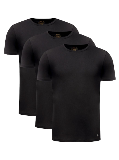 Majica kratkih rukava Polo by Ralph Lauren Cotton T-Shirt 3 - Pack Crna | 714830304014